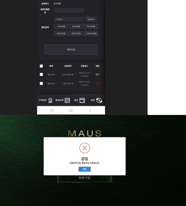 마우스 먹튀 사이트 주의 nsxr1.com에서 237만원 피해 사례 제보