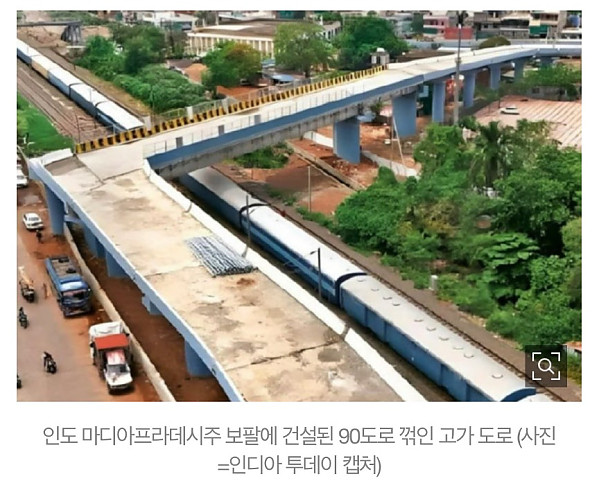 카레국의 28억 들여 만든 도로 수준