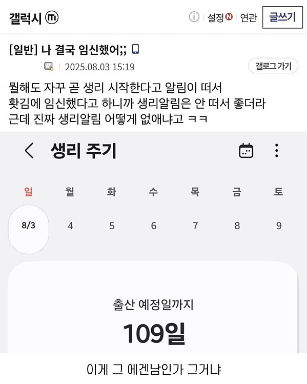 나 결국 임신했어